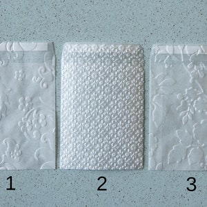 Sobres de cristal adhesivo gofrado Pack de 10