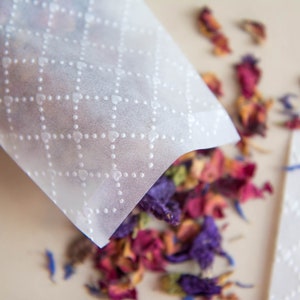 Transparente Beutel mit kleinen Herzen im Relief, Beutel zur Hochzeit oder Taufe 10er Set
