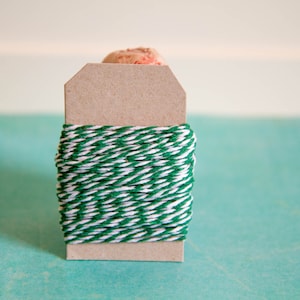 Green baker&#39;s twine, green twine for gifts 10m