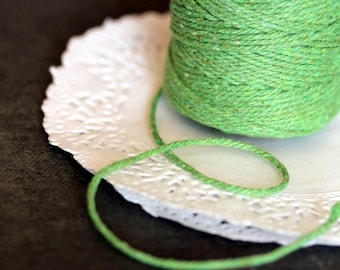 Ficelle Baker Twine monochrome épaisse  10 m - vert pistache