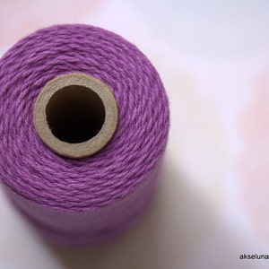 Purple Baker's twine , lavender twine for gift wrapping 10m image 1