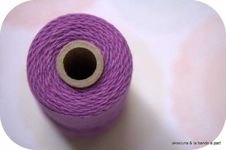Purple Baker's twine , lavender twine for gift wrapping 10m image 1