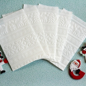Geschenktüten glassine Weihnachtsmuster Set von 10 dim