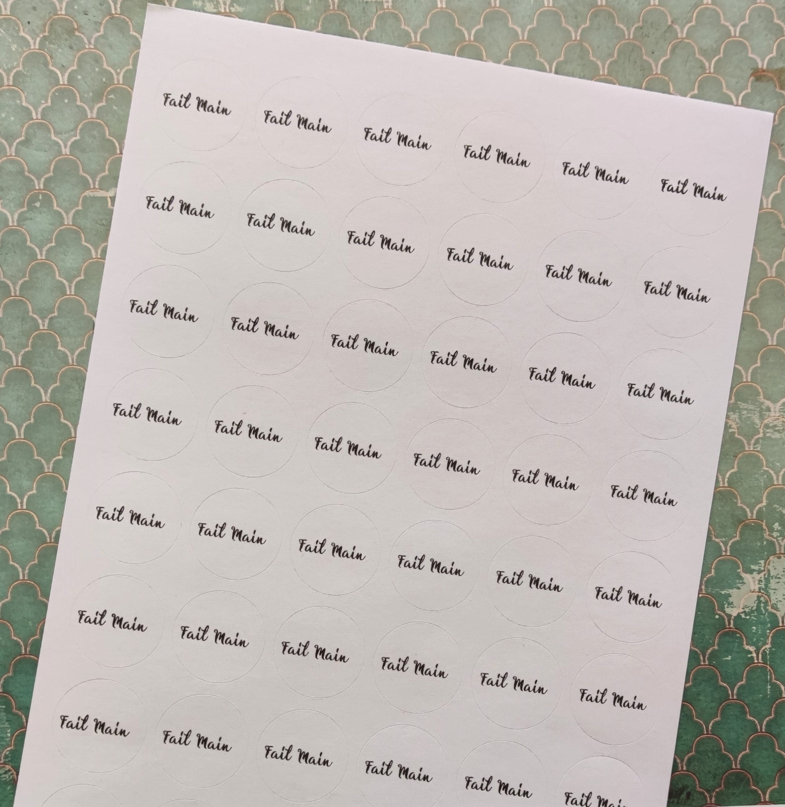 Double sided self adhesive labels
