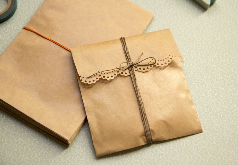 Download Sachets kraft pour cadeaux mariage Noel Taille au choix 25 ...