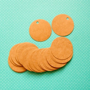 Etiquetas kraft redondas de 5 cm para casamentos, marcadores de sua escolha