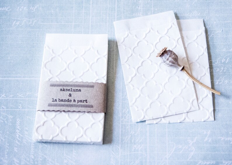 Pack of 10 Embossed Gift bags wedding bags