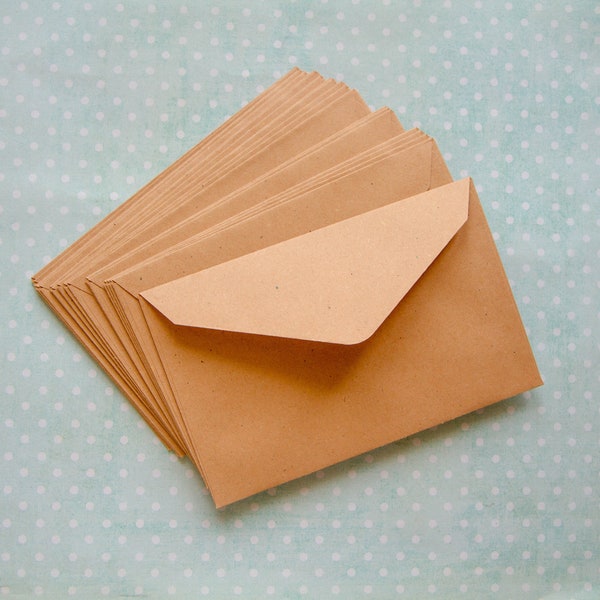 Enveloppes en kraft recyclé, pochettes papier