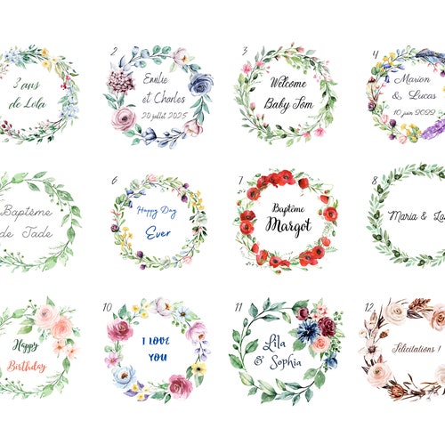 Self adhesive labels round