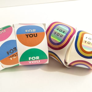 Stickers brillants effet holographique For You, autocollant brillants pour vos fêtes