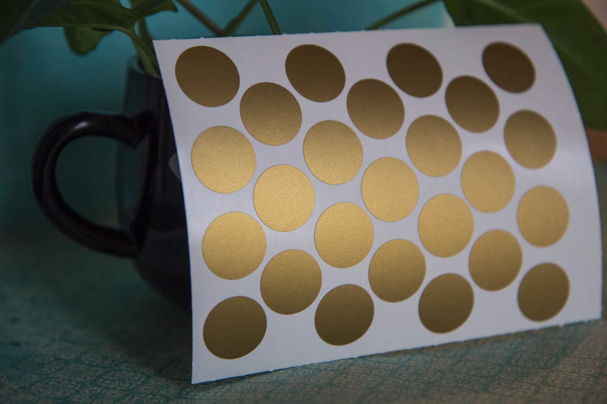 Golden Stickers Matte Foil Set of 50 - Etsy