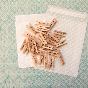 Mini wooden clothespins for creative hobbies