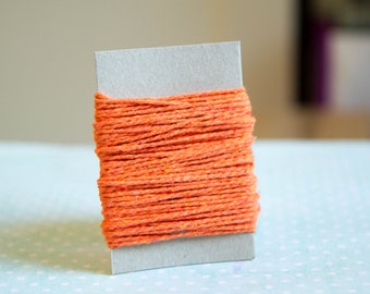 Ficelle coton orange type cordelette 10m