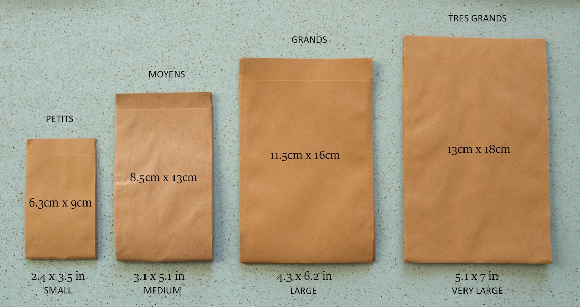 Kraft bags for gift wedding size of your choice Etsy