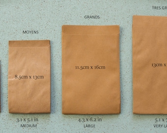 Kraft bags for gift, wedding, christmas Size of your choice