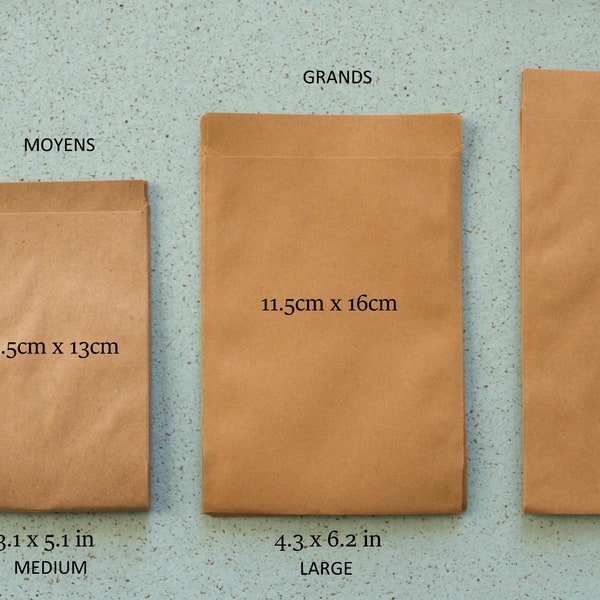 Kraft bags for gift, wedding, christmas Size of your choice