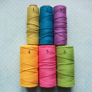 Ficelle coton couleur au choix - 10 m épaisseur 1 mm
