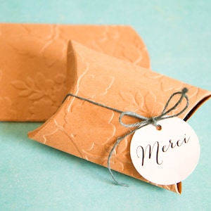 Boites berlingot en carton pour dragées mariage, petits cadeaux Lot de 10 image 5