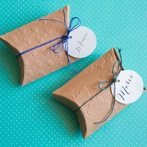 Boites berlingot en carton pour dragées mariage, petits cadeaux Lot de 10 image 10