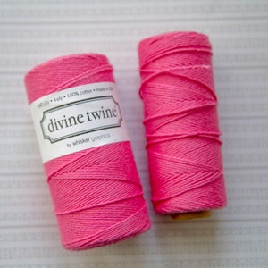 Pink fuchsia string for decoration, packaging 10m image 3