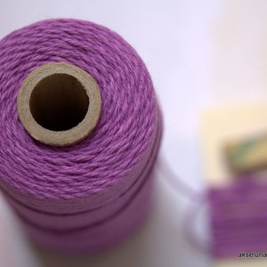 Purple Baker's twine , lavender twine for gift wrapping 10m image 3