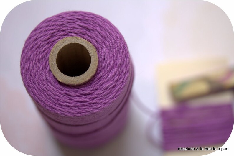 Purple Baker's twine , lavender twine for gift wrapping 10m image 3