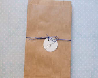 Gusseted paper bags for wedding, gifts, Christmas