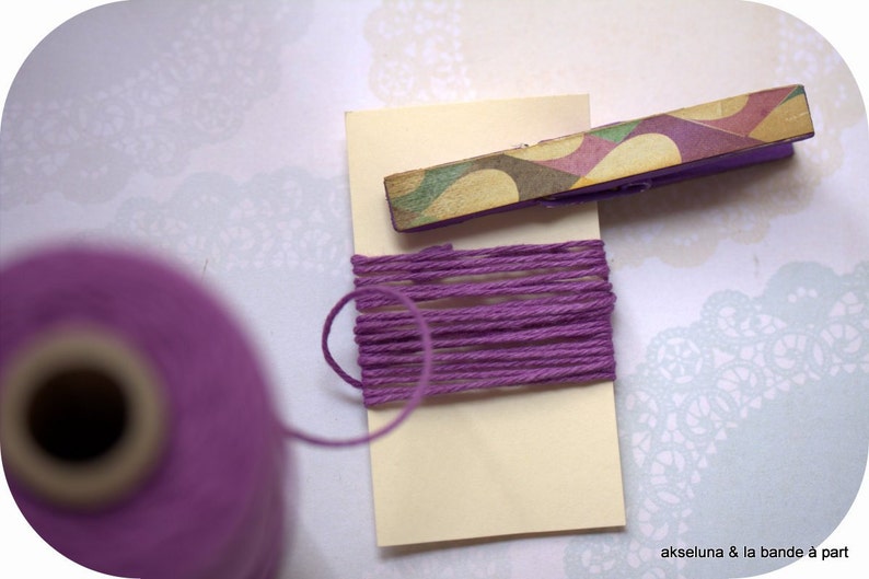 Purple Baker's twine , lavender twine for gift wrapping 10m image 2