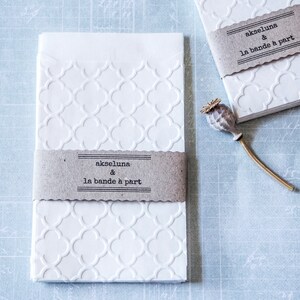 Sachets cadeau motif arabesques pour mariage, dragées  lot de 10