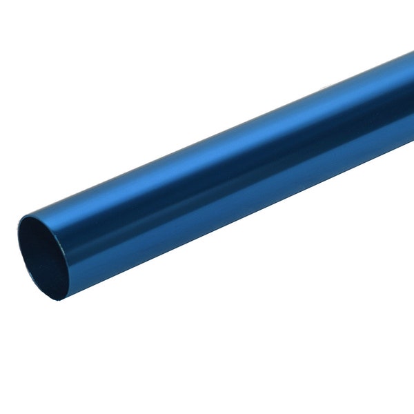 Bright Blue Anodized Aluminum Round Tube Pipe 1 1/8" O.D .040" wall x 20"