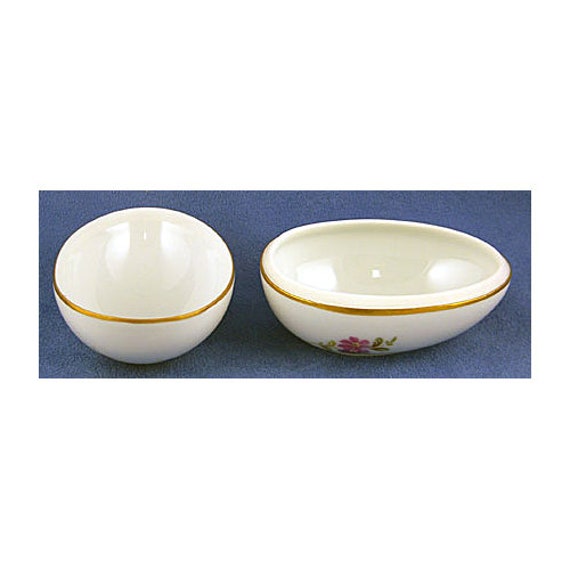 Porcelain Limoges Saxe Tulip Large Egg Trinket Box Limoges View 3
