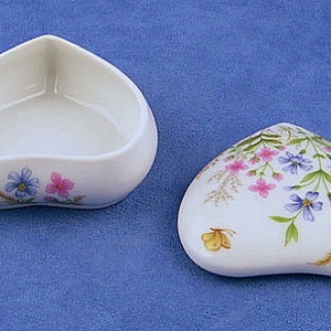 Limoge Versailles 2 Heart Trinket Box Wedding Favor Party Gift image 2