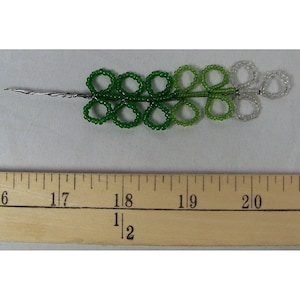 French Beaded Tricolor Leaf (1)