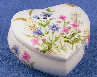 Limoge Versailles #2 Heart Trinket Box Wedding Favor Party Gift