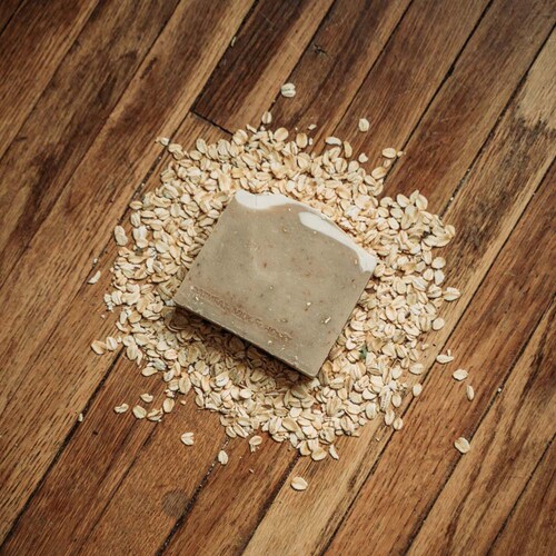 Lemon Oatmeal Scrub Bar Soap naturally Made With Honey and Etsy