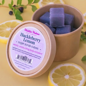 Huckleberry Lemon Sugar Scrub Cubes