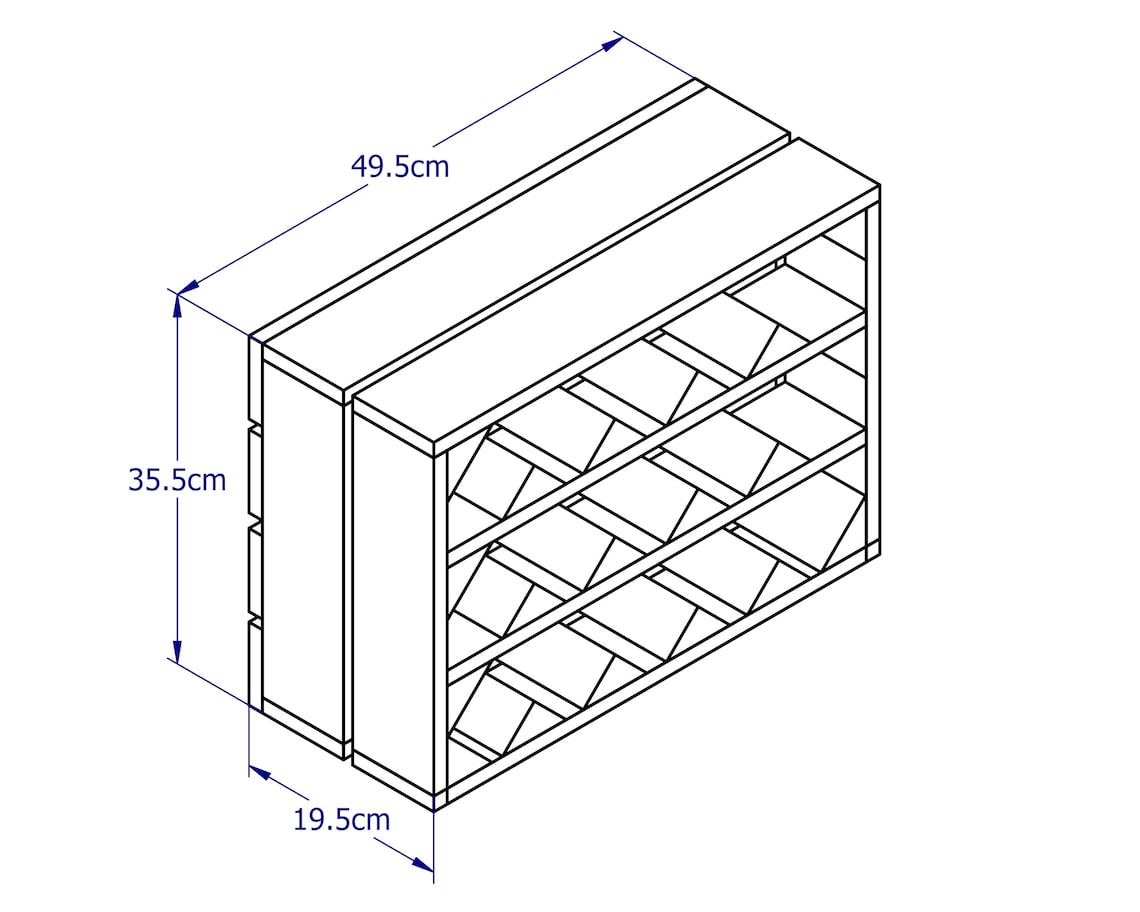 Beer Bottle Crate. Solid Sturdy & Rustic. Each Individual Etsy
