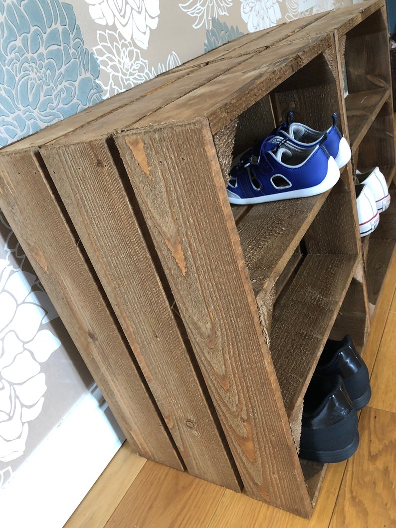 Crate Shoe Rack Unit. Fully Assembled. Excellent Quality Etsy UK