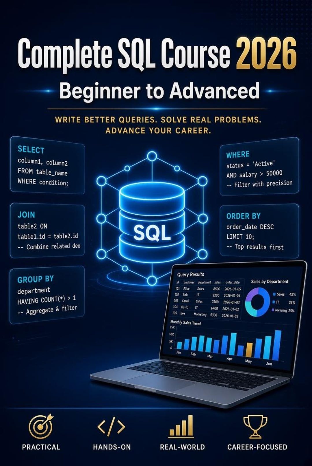 Complete SQL Course 2026: Beginner to Advanced SQL - Etsy