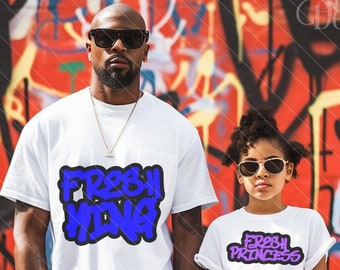 Fresh Princess Matching Family Iron on Transfer Tshirt Design | Shirt | PNG | Sticker | Label | Clipart | Cut File |  Mom | Dad| Graphic Tee