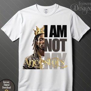 Digital Black History Month Men Iron on Transfer Tshirt Design | Shirt Tee Clipart | African American | Boy Clothing | King |  Art  PNG