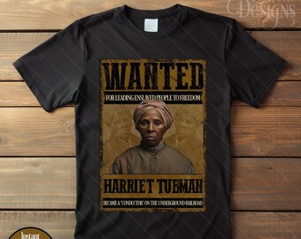 Digital Black History Month Woman Iron on Transfer Tshirt Design | Shirt Tee Clipart | African American | Women Clothing Wanted Pioneer PNG