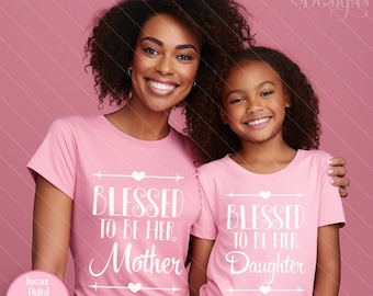 Mother Daughter Matching Iron on Transfer Tshirt Designs | Shirt | PNG | Sticker | Label | Clipart | Cut File |  Mama Bear 1st | Graphic Tee