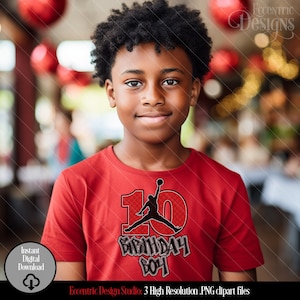 Family Birthday Iron on Transfer Tshirt Designs | Shirt | PNG | Clipart | Cut File | Baby Shower | Boy | Basketball | 23 | Bday Party 10th