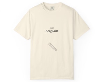 Grill Sergeant T-Shirt | Grill Tools BBQ Typography Tee