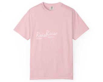 Raise Higher Mom Shirt, Tired Mom Gift, New Mom Comfort Colors Tee, Young Parents Shirt