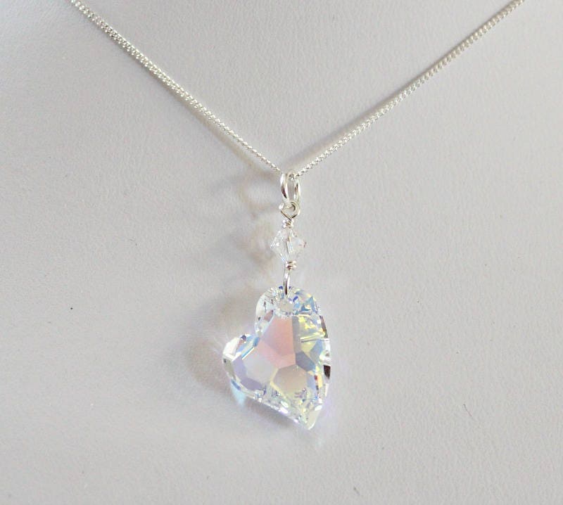 Swarovski black hotsell heart necklace