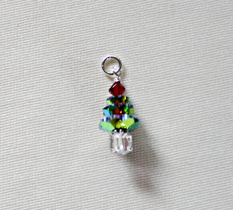 Crystal Vitrial Swarovski Christmas Tree Necklace Christmas Etsy