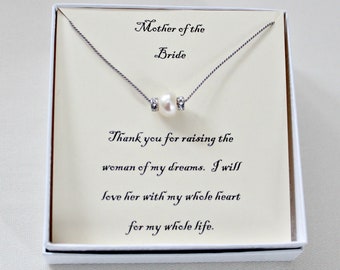 Mother of the Bride Gift From Groom, One Pearl Necklace,Best Selling Items Handmade,Mother of the Groom Gift From Bride,Mother of Groom Gift