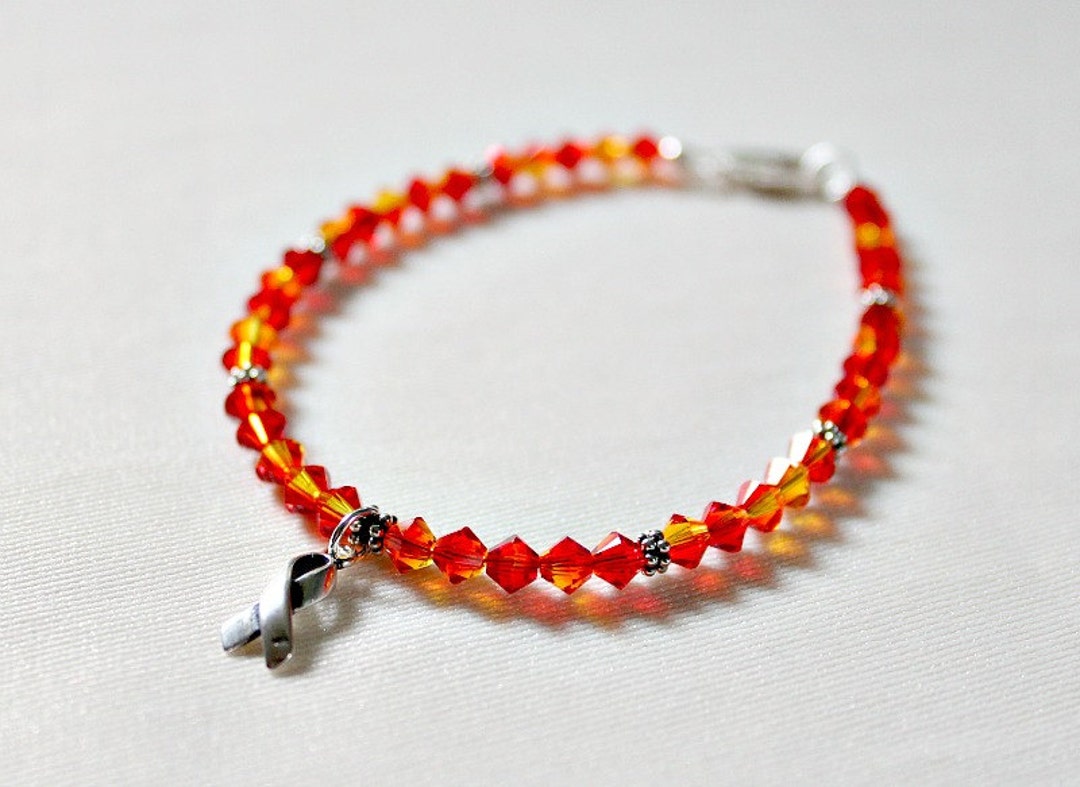Animal Cruelty Awareness Ribbon Bracelet, Animal Lover Bracelet ...